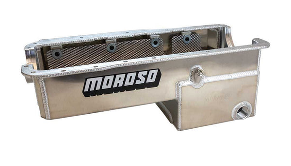 MOROSO SBF 351W Drag Oil Pan w/ Rear Sump Fabricated Alm 20524
