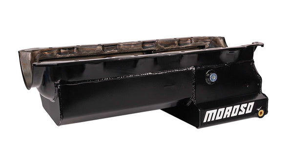 MOROSO Oil Pan BBC Elim w/Partd Tray Deep F.S. 21048