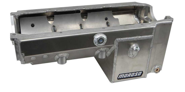 MOROSO SBC Alm Drag Race Oil Pan w/Rocket/Dart Block 21247