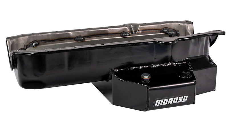 MOROSO SBC C/T Oil Pan - RH Dipstick 21315