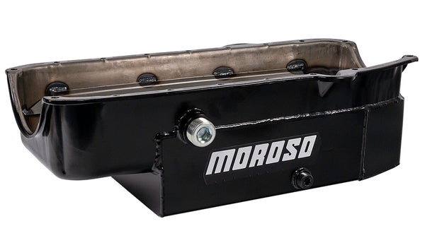 MOROSO SBC 8qt CT Oil Pan - RH Dipstick 86-UP 21327