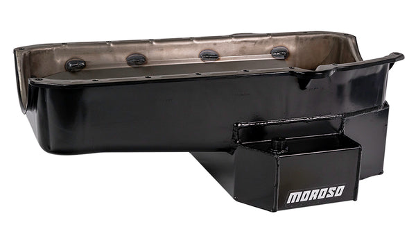 MOROSO SBC RR 7qt Oil Pan w/LH Dipstick Pre-1980 21813