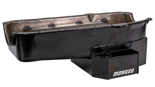 MOROSO SBC RR 7qt Oil Pan w/RH Dipstick 80-85 21814