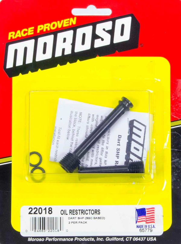 MOROSO Oil Restrictors - SBC Dart SHP Block 22018
