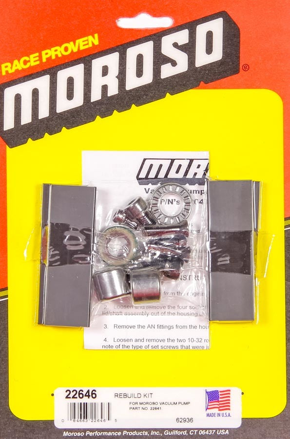 MOROSO 4 Vane Vacuum Pump Service Kit 22646
