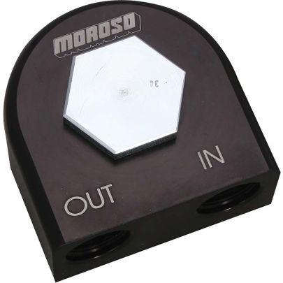 MOROSO Oil Filter Adapter 90-Deg Remote 13/16-16 23703