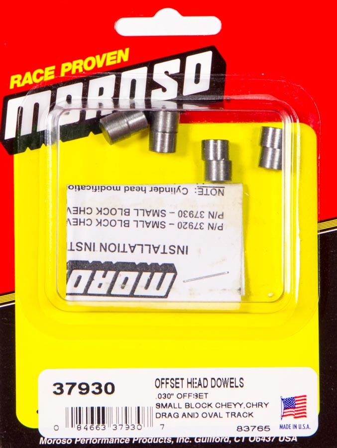 MOROSO Sbc Offset Head Dowels 37930