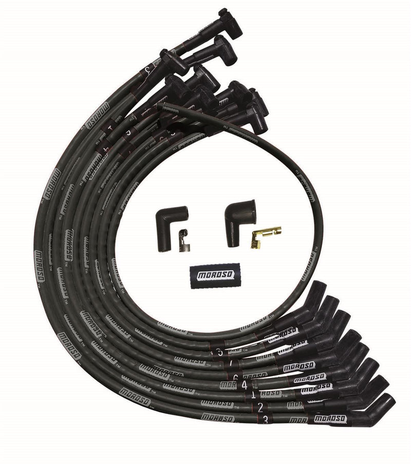 MOROSO Ultra Plug Wire Set SBC Over V/C Black 51527