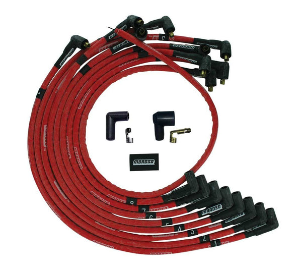 MOROSO Ultra Plug Wire Set SBC Over V/C Red 52526