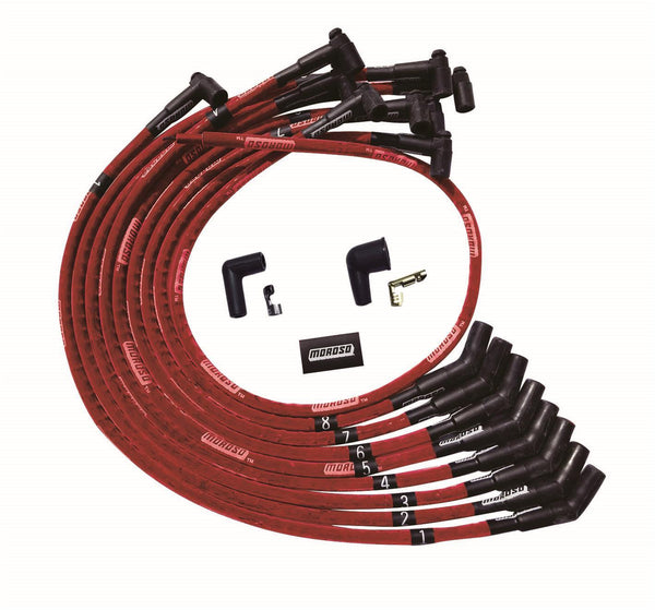 MOROSO Ultra Plug Wire Set BBC Over V/C Red 52542
