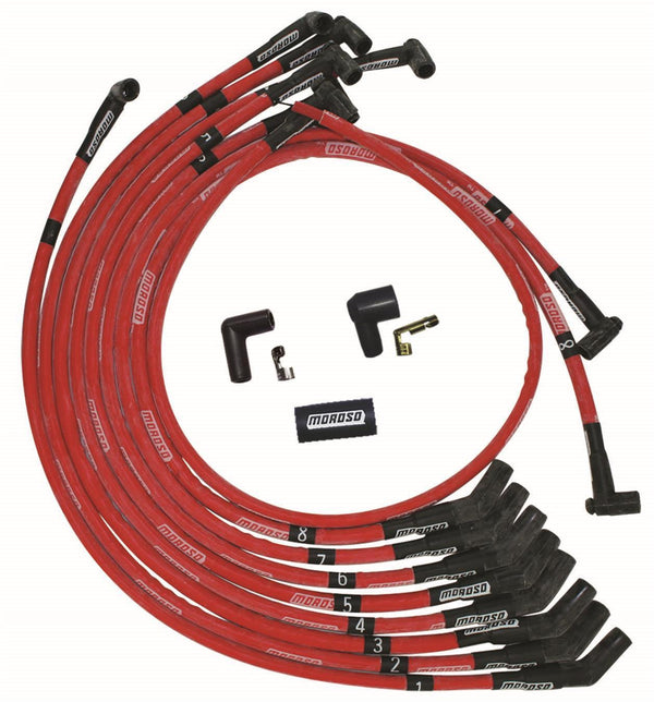 MOROSO Ultra Plug Wire Set SBF 351W Red 52572