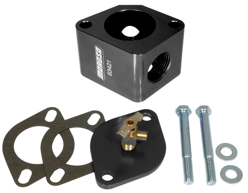 MOROSO Chevy V8 Billet Alm. Water Neck Bleeder Kit 63431