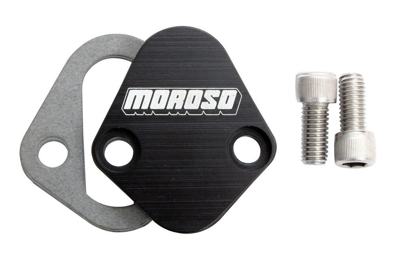 MOROSO Fuel Pump Plate - Billet BBC- Ford & Mopar 65396