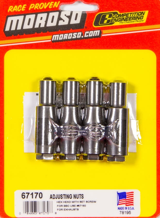 MOROSO 7/16in. Rckr Studs Adj. Nut (4 Pack) 67170
