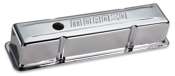 MOROSO Chrome B/E Valve Covers SBC Tall w/o Baffle 68102