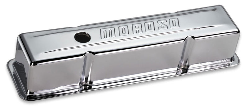 MOROSO Chrome B/E Valve Covers SBC Tall w/o Baffle 68102