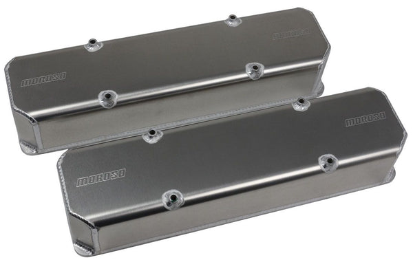 MOROSO SBC Fab Alm Valve Cover Set -MBE 10/13 Deg Heads 68321