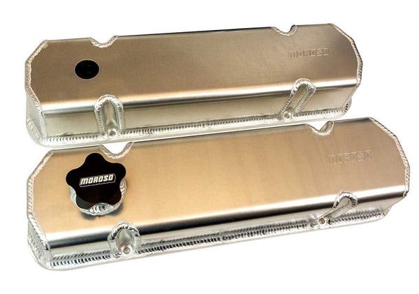 MOROSO Valve Cover Fabricated Alum Pontiac V8 68477