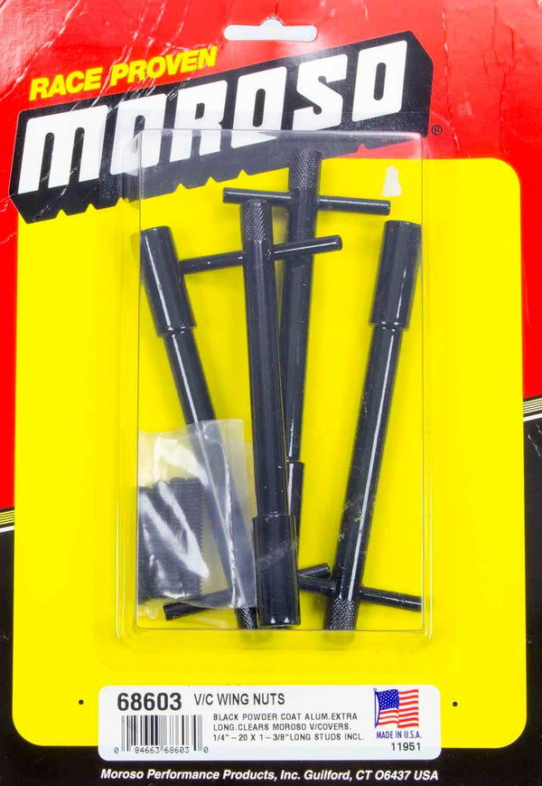 MOROSO V/C Wing Nuts - Black P/C (4) 68603