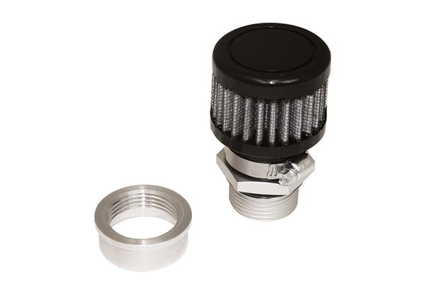 MOROSO Valve Cover Breather Kit U-Weld - Aluminum 68853