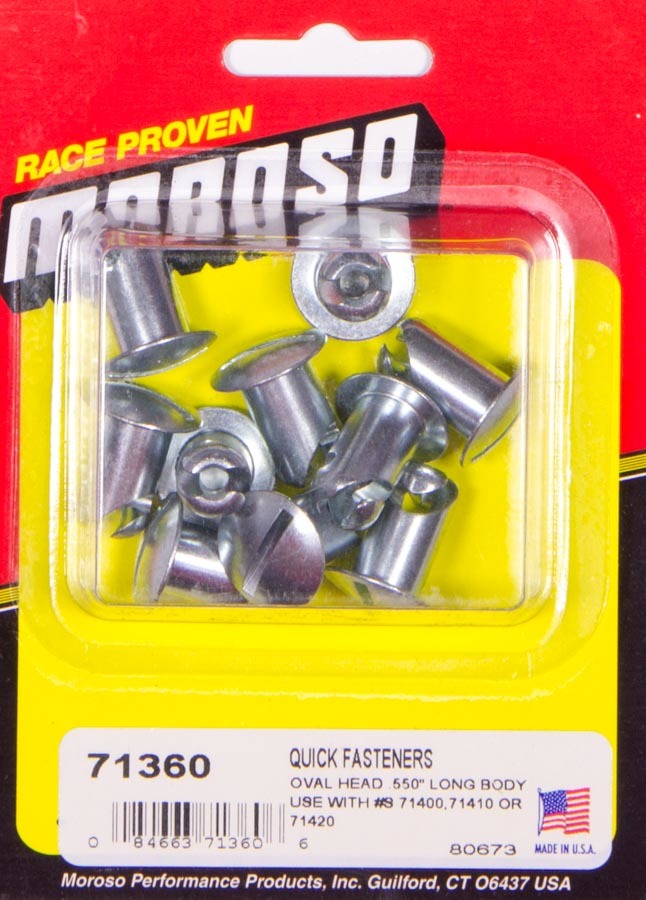MOROSO Oval Head Quik Fastener .550in Long Body 71360