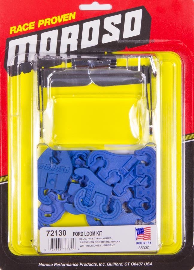 MOROSO SBF Spark Plug Wire Loom Kit - Blue 72130