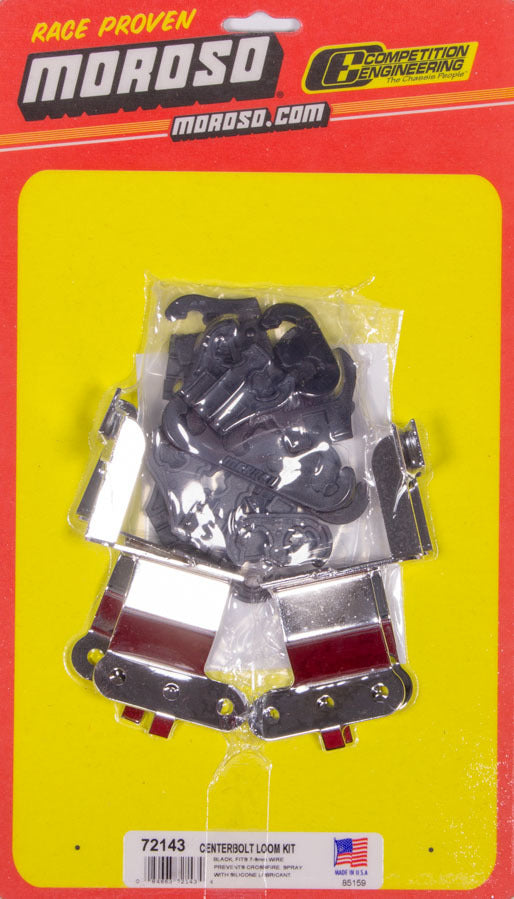 MOROSO Black Wire Loom Kit For SBC Center Bolt V/C 72143