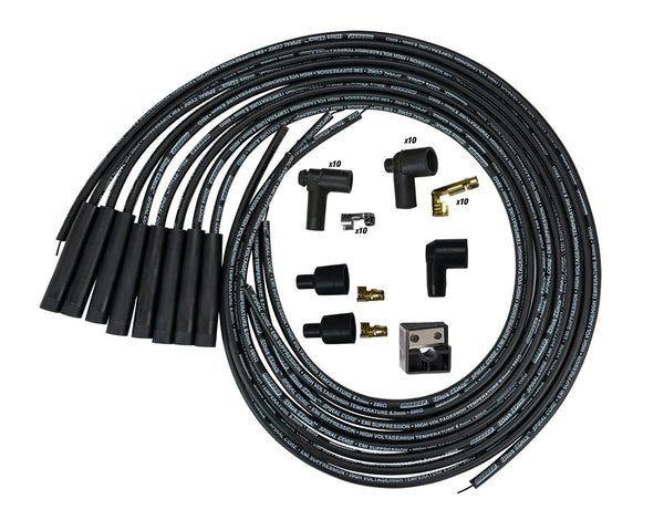 MOROSO Blue Max Ignition Wire Set - Black 73232
