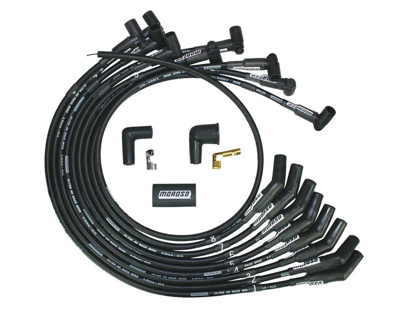 MOROSO Ultra 40 Plug Wire Set SBF 302 HEI Black 73718