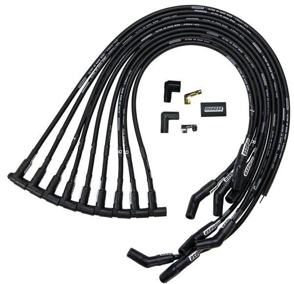 MOROSO Ultra 40 Spark Plug Wire Set - BBC HEI 135-Deg 73729