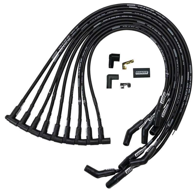 MOROSO Ultra 40 Spark Plug Wire Set - BBC HEI 135-Deg 73729