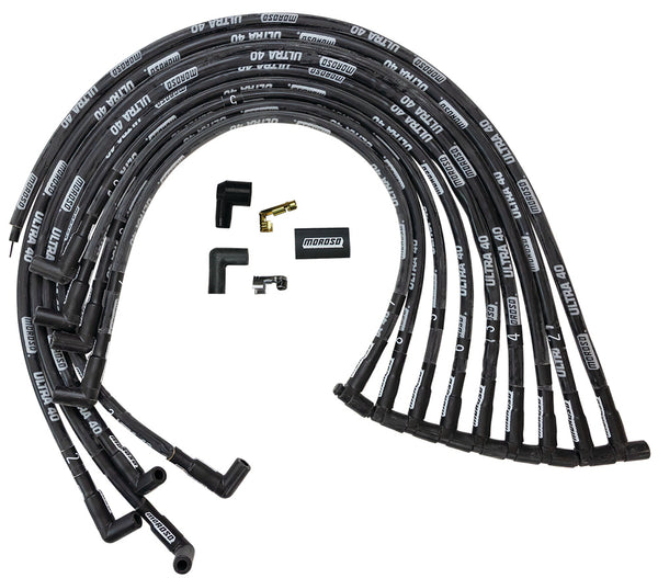 MOROSO Ultra 40 Plug Wire Set - Black 73818
