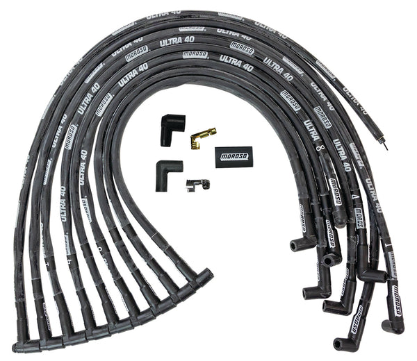 MOROSO Ultra 40 Plug Wire Set - Black 73820