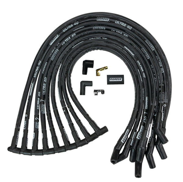MOROSO Ultra 40 Plug Wire Set - Black 73822
