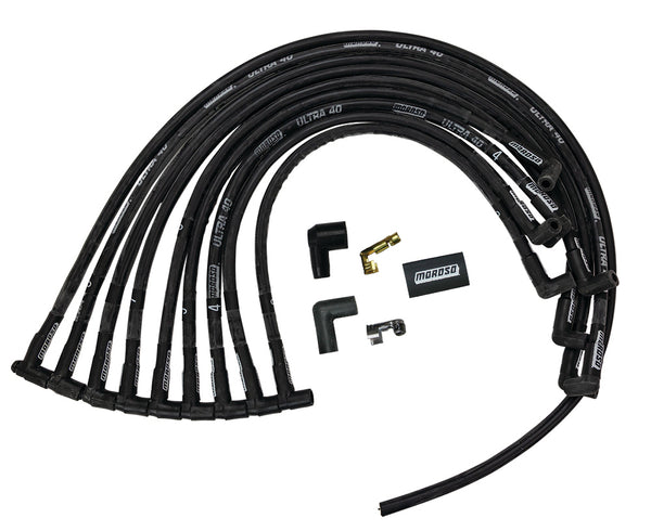 MOROSO Ultra 40 Plug Wire Set SBC w/Jesel Front Drive 73842