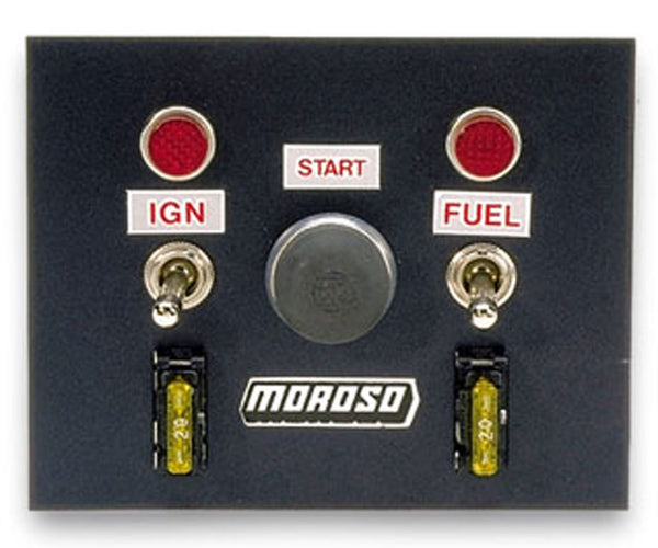 MOROSO Toggle Switch Panel 4in x 5in - Black Finish 74130