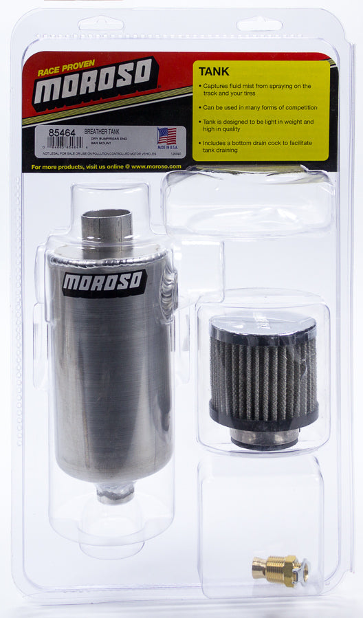 MOROSO Breather Tank - Dry Sump Rear End Bar Mount Style 85464