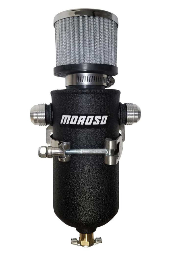 MOROSO Remote Breather Tank - w/2 - 10an Fitting 85752