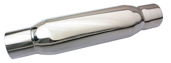 MOROSO S/S Spiral Flow Muffler - 3in Polished 94055