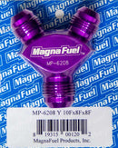 MAGNAFUEL/MAGNAFLOW FUEL SYSTEMS Y-Fitting - 1 #10an Male & 2 #8an MP-6208