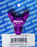 MAGNAFUEL/MAGNAFLOW FUEL SYSTEMS Y-Fitting - 2 #6 Male & 1 #8 MP-6286