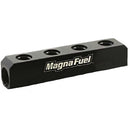 MAGNAFUEL/MAGNAFLOW FUEL SYSTEMS Quad Fuel Log Black w/10an Ports MP-7600-04-Blk