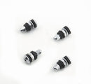 MR. GASKET Chrome Tire Valves (4pk) Short Screw-On Mount 1957MRG