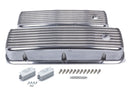 MR. GASKET BBC Cast Alm Valve Cover Set Finned Style Pol. 6859G