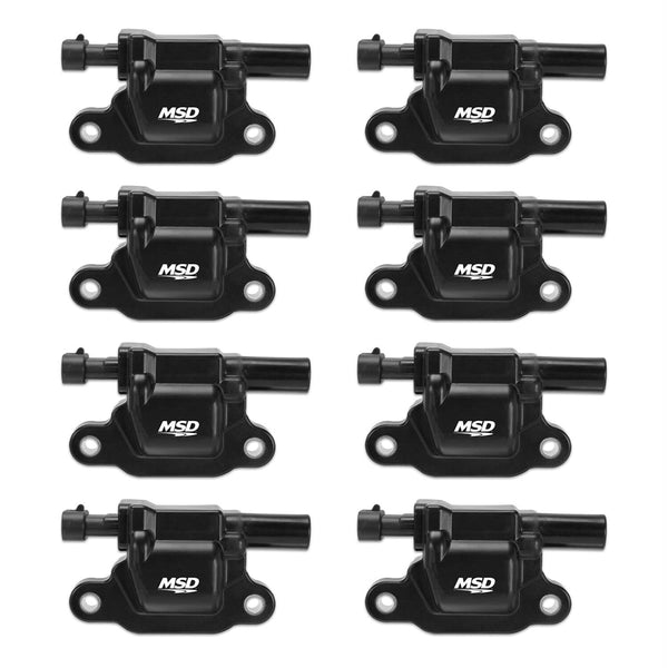 MSD IGNITION GM LS Coils 8-pk 99-08 Trucks - Black 826583