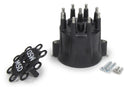 MSD IGNITION Distributor Cap & Ret- Chevy V8 HEI- Black 84333