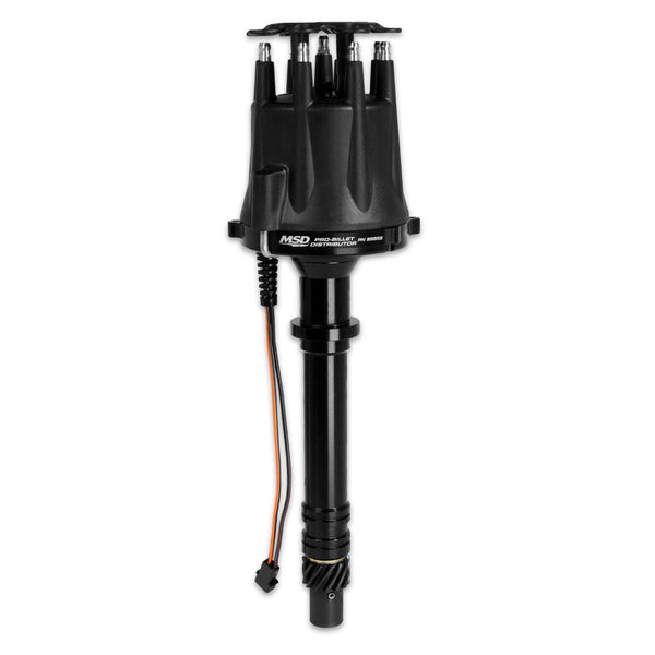 MSD IGNITION Chevy Dist. V-8 Billet w/Cap & Rotor - Black 85555
