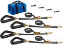 MACS CUSTOM TIE-DOWNS 4 Tie Downs Direct Hook & 4-24in Axle Straps 511618