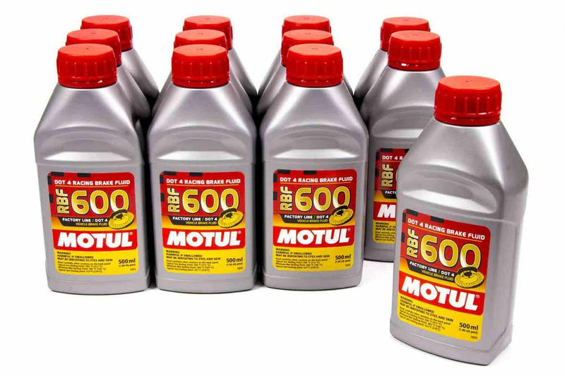 MOTUL USA RBF Brake Fluid 600 Degr ee case/12-1/2 Liter 100949