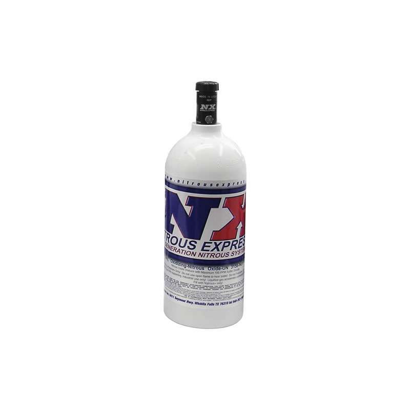 NITROUS EXPRESS 2.5 LB Bottle 4.38 Dia. w/Motorcycle Valve 11025